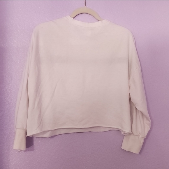 EUC Disney Star Wars Crop Sweatshirt Top Size Large - Picture 2 of 4